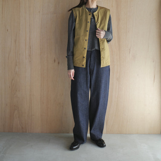 MUYA｜Nylon relax vest 2617
