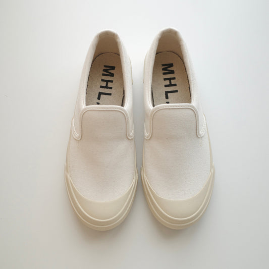MHL.｜WOMEN COTTON CANVAS SLIP-ON SHOES 595-6170200