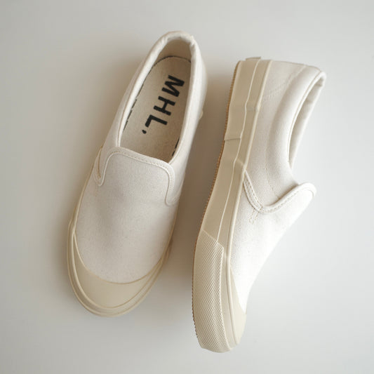 MHL.｜WOMEN COTTON CANVAS SLIP-ON SHOES 595-6170200