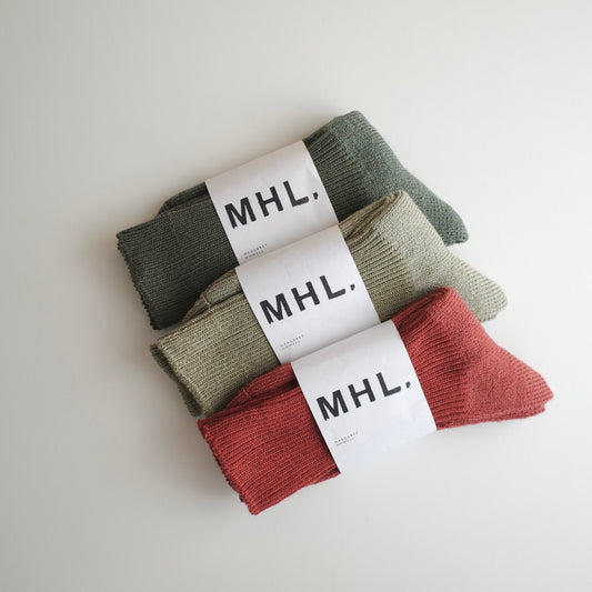 MHL.｜TONAL COTTON SOCKS 595-6279201