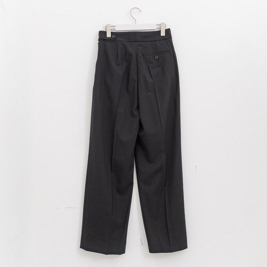 MARGARET HOWELL｜FINE WOOL POPLIN TROUSERS578-6142203