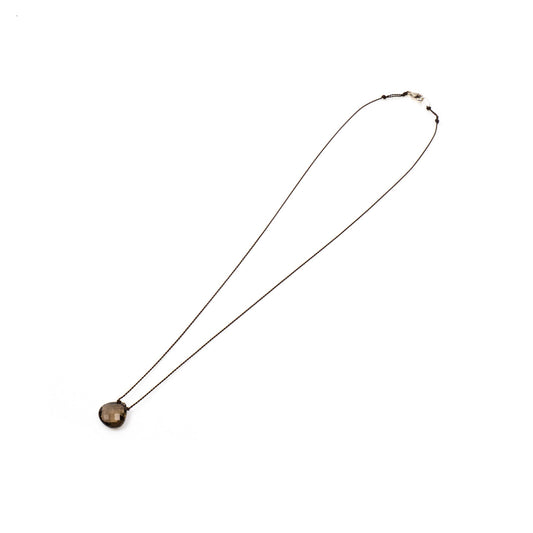 Margaret Solow｜faceted stone necklace [SMOKEY QUARTZ]