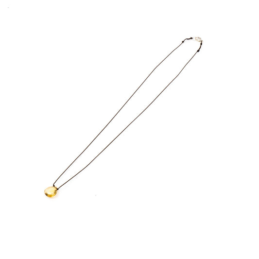 Margaret Solow｜faceted stone necklace [CITRINE]