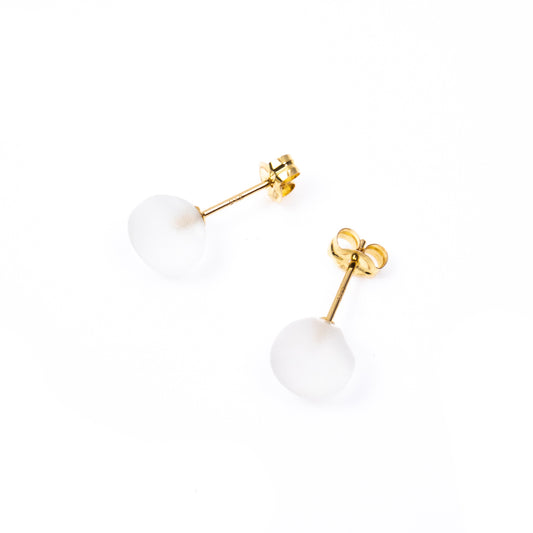 SOURCE｜Pebble Earrings Crystal